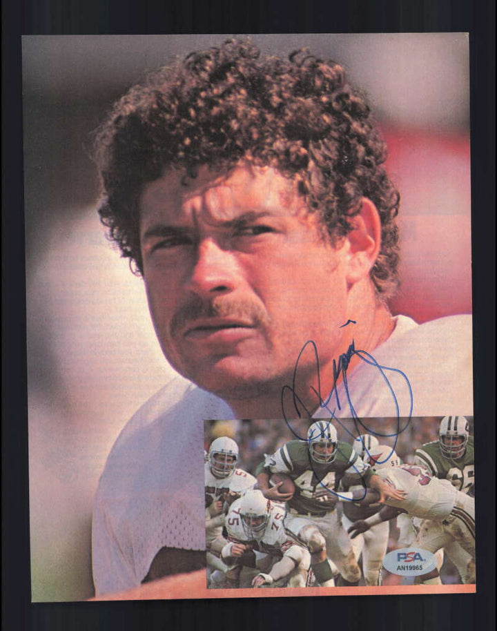 John Riggins PSA DNA Signed 70`s Vintage 8x10 Photo Autograph Jets