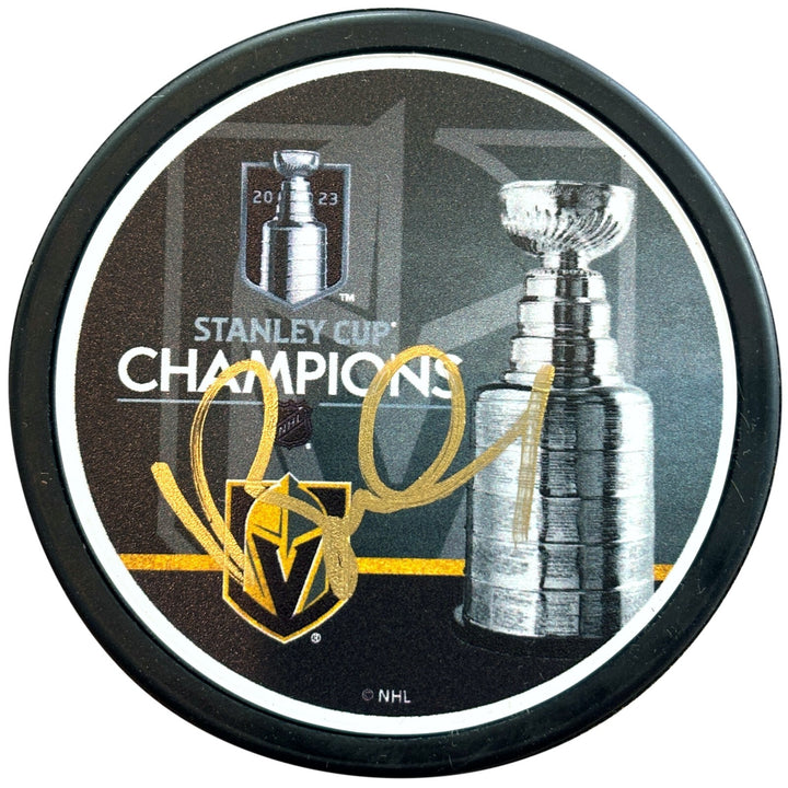 Bruce Cassidy Autographed Puck Vegas Golden Knights Stanley Cup IGM Signed