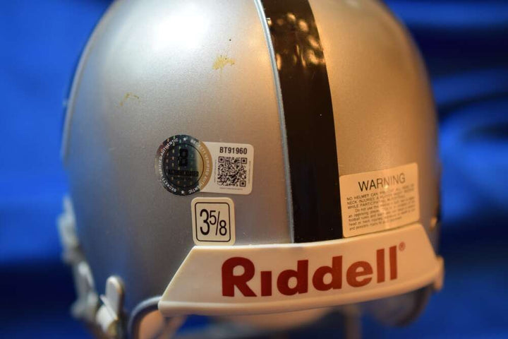 Randy Moss Beckett BAS Autograph Mini Helmet Signed Raiders