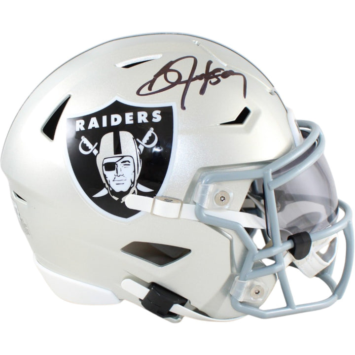 Bo Jackson Autographed Las Vegas Raiders Mid-Size Midi Helmet Beckett WIT 58523