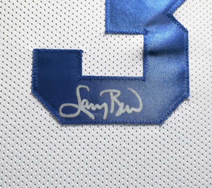Team USA Basketball Larry Bird Signed Framed White All Star Jersey BAS Witness