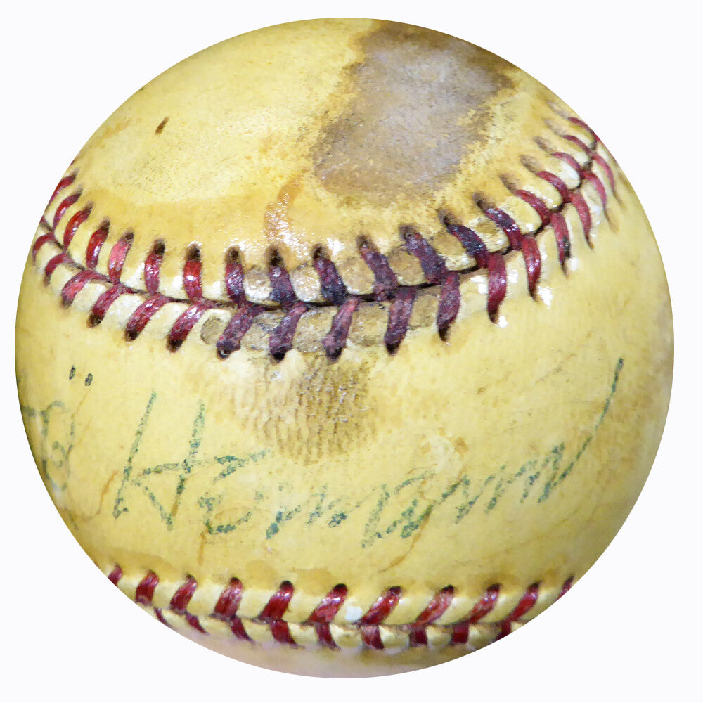 Al A.B. Hermann Auto Signed Official AL Harridge Baseball Braves Vintage Beckett