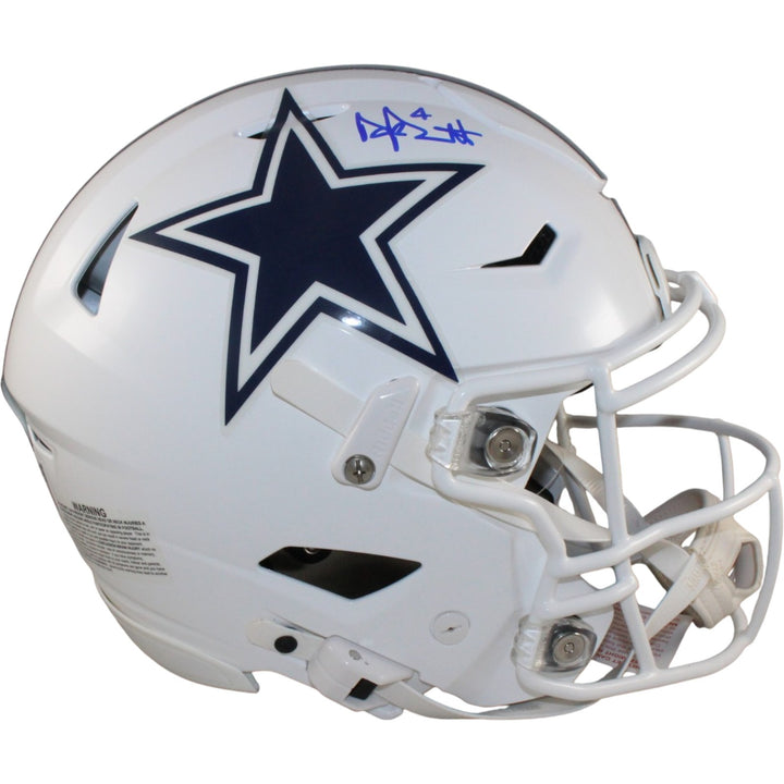 Dak Prescott Autographed Dallas Cowboys SpeedFlex 22 Alt Helmet Beckett 56289