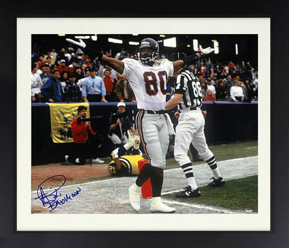 Andre Rison signed Atlanta Falcons 16X20 Photo w/ Bad Moon Framed- Schwartz Holo