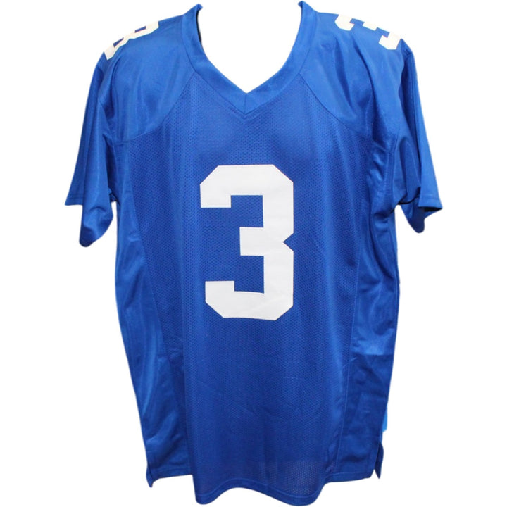 Abdul Carter Autographed Pro Style Sz XL Blue Jersey Beckett Witness 56890