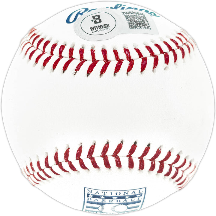 Sammy Sosa Signed Official HOF Logo Baseball Chicago Cubs Beckett Witness