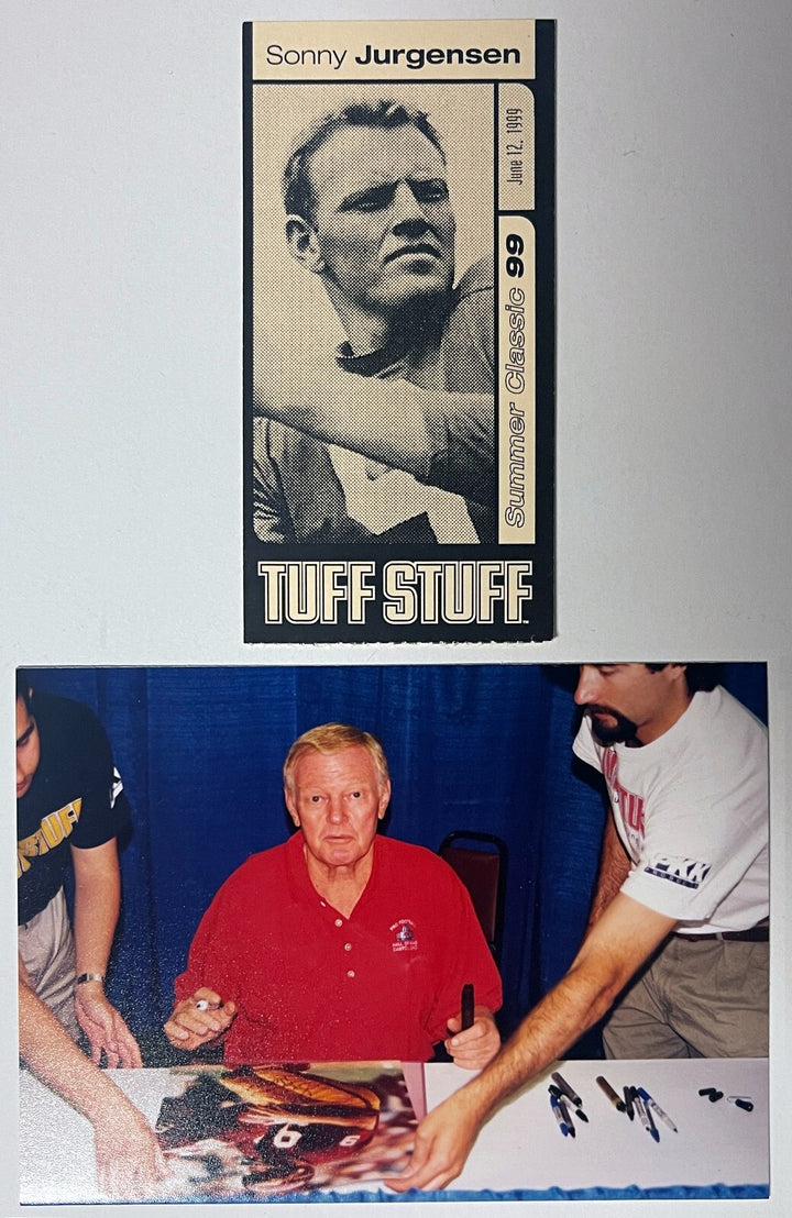 Sonny Jurgensen signed Washington NFL 16x20 Photo w/ HOF  '83 Framed -COA/Ticket