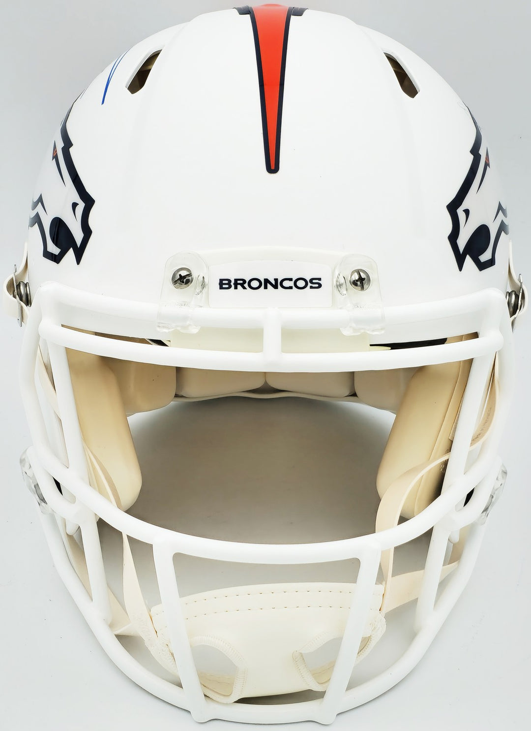Russell Wilson Auto Broncos Flat Matte White Full Size Auth Spd Helmet Fanatics