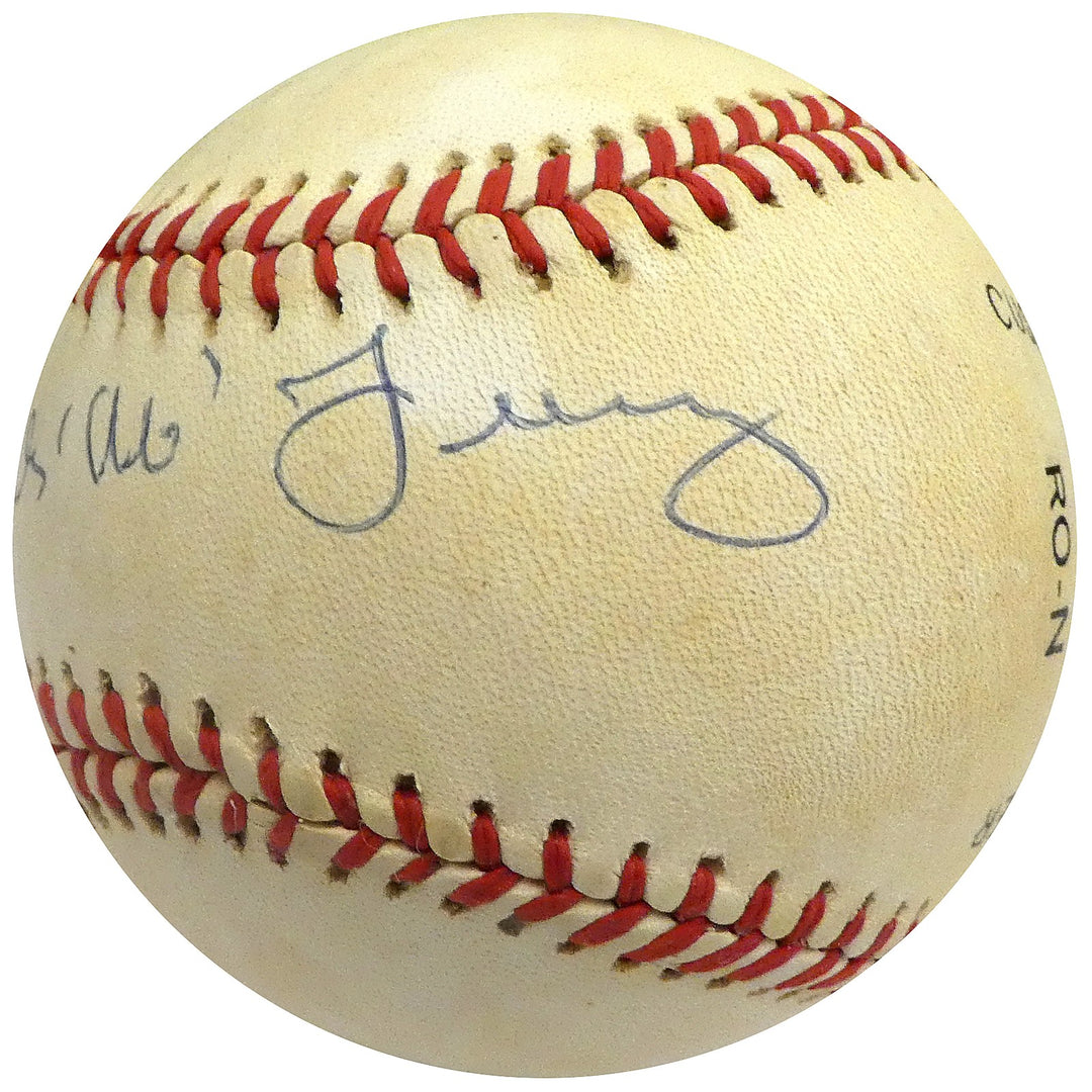 Charles "Chub" Feeney Signed Official NL Feeney Baseball NL President Beckett