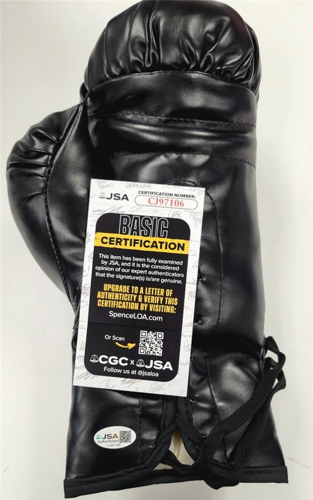 Junto Nakatani signed "Big Bang" Kanji Inscription Boxing Glove autograph ~ JSA