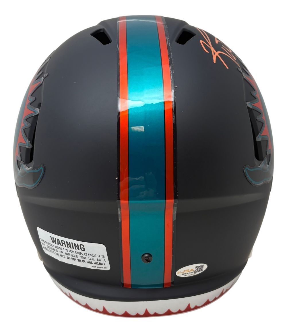 Ricky Williams Signed Dolphins Rivalries FS Replica Helmet Smoke Weed JSA QR