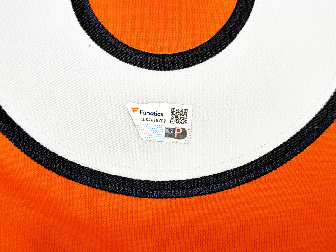 Broncos Russell Wilson Signed Orange Nike Limited Jersey Size L Fanatics Holo