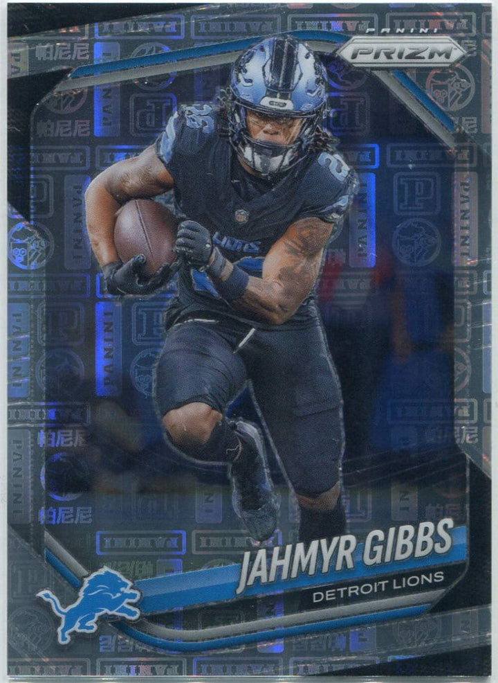 Jahmyr Gibbs 2025 Panini Prizm Logo Prizm Card #74 9/20