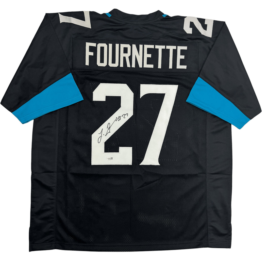 Autographed/Signed Leonard Fournette Jacksonville Black Jersey JSA COA