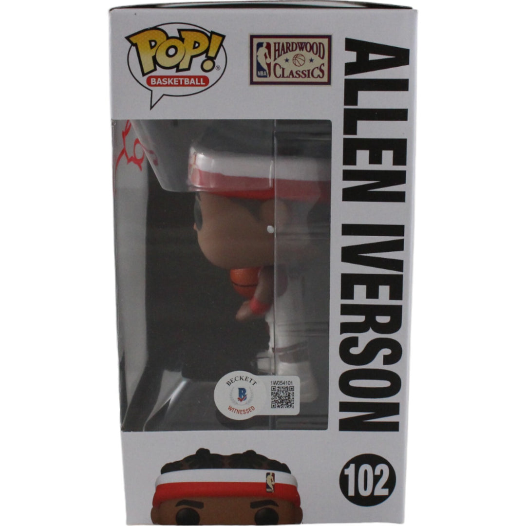 Allen Iverson Signed Philadelphia 76ers Funko Pop! #102 w/ Soft Protector 44412
