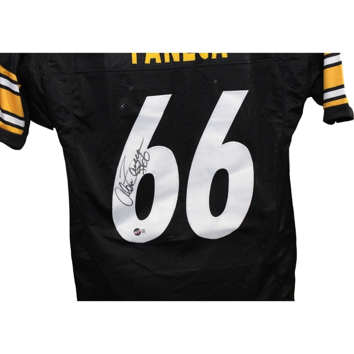 Alan Faneca Autographed/Signed Pro Style Black Jersey Beckett 42611