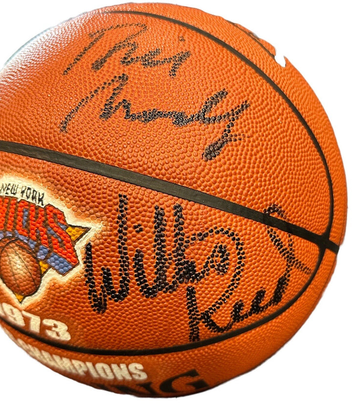 1973 NY Knicks Team Signed Nba Champions Basketball 8 auto Frazier Reed /10 COA