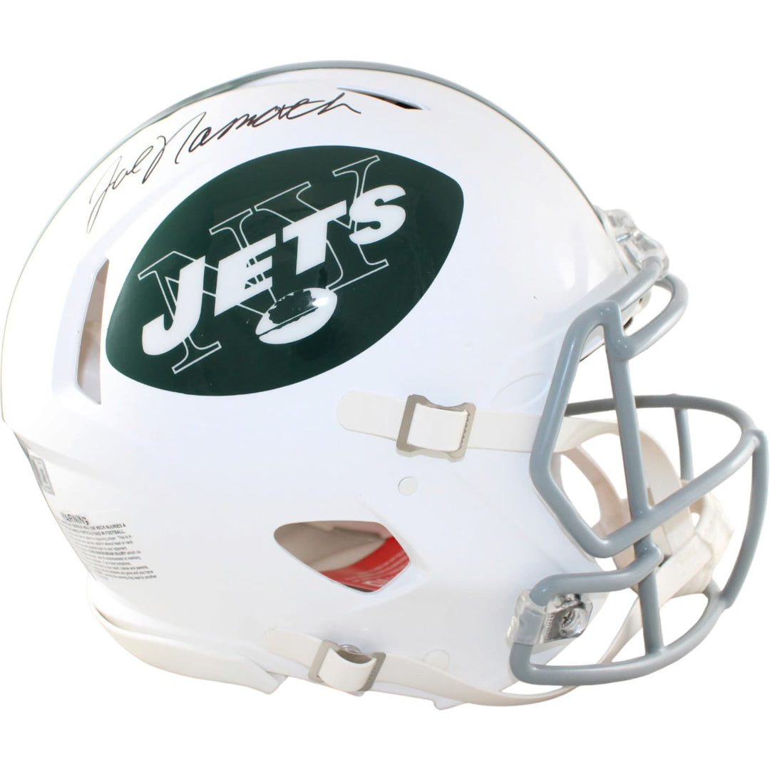 Joe Namath Autographed New York Jets Helmet Proline 65 TB Beckett Witness 58891