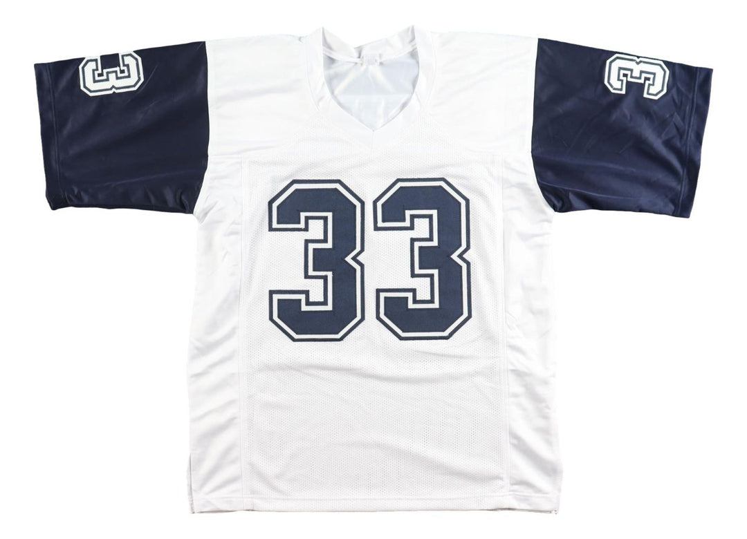 Tony Dorsett Dallas Signed Alternate White Football Jersey JSA QR Hologram