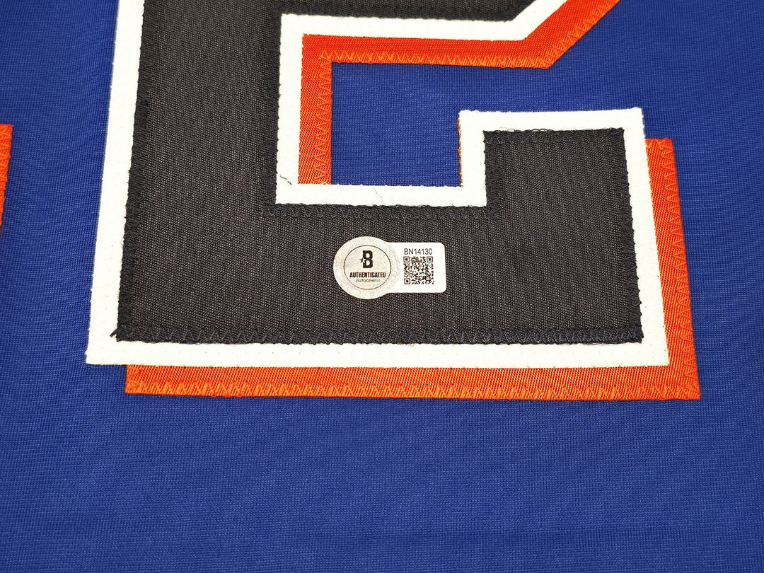 New York Mets Juan Soto Autographed Signed Blue Jersey Beckett BAS QR
