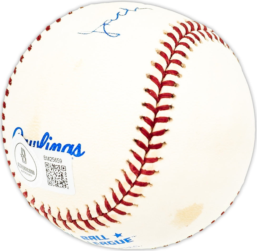 Jack Phillips Signed Official AL Baseball Yankees, Detroit Tigers Beckett QR