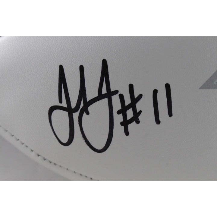 Julio Jones Autographed Atlanta Falcons Logo Football Beckett Witness 56461