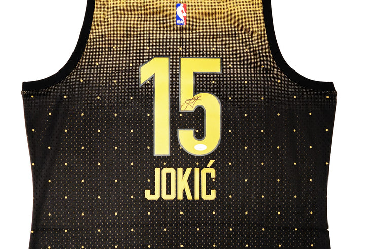 Nuggets Nikola Jokic Auto Black Mitchell Ness HWC Swingman 16 ASG Jersey XL JSA