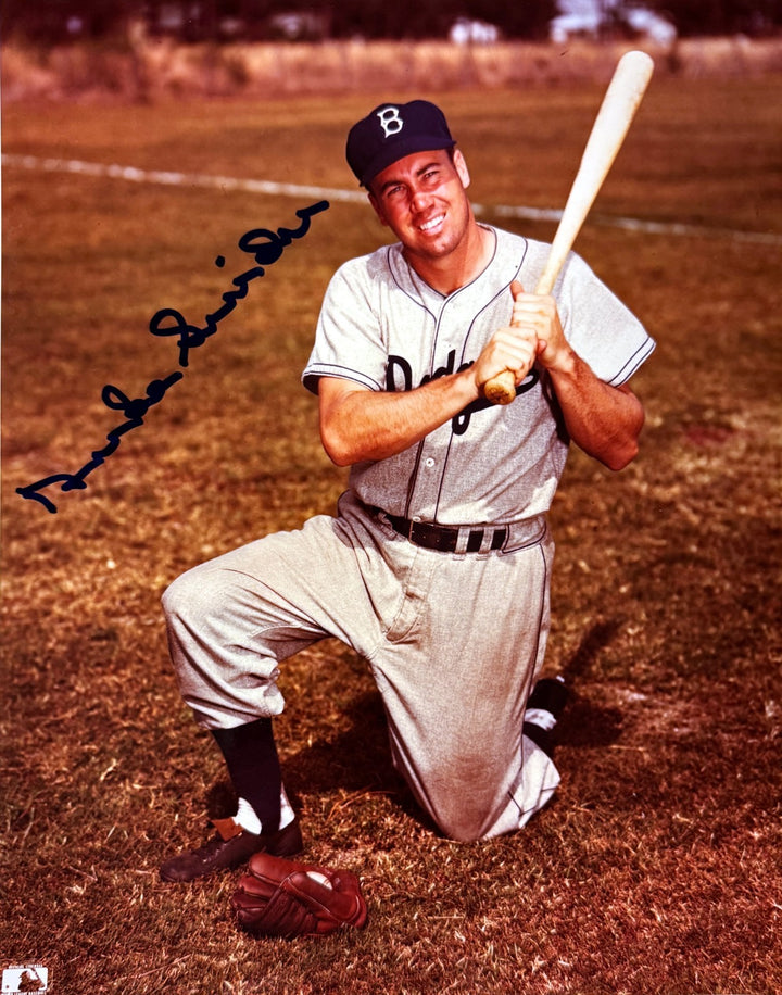 Duke Snider signed Brooklyn Dodgers MLB 8x10 Photo- Tuff Stuff COA (HOF)