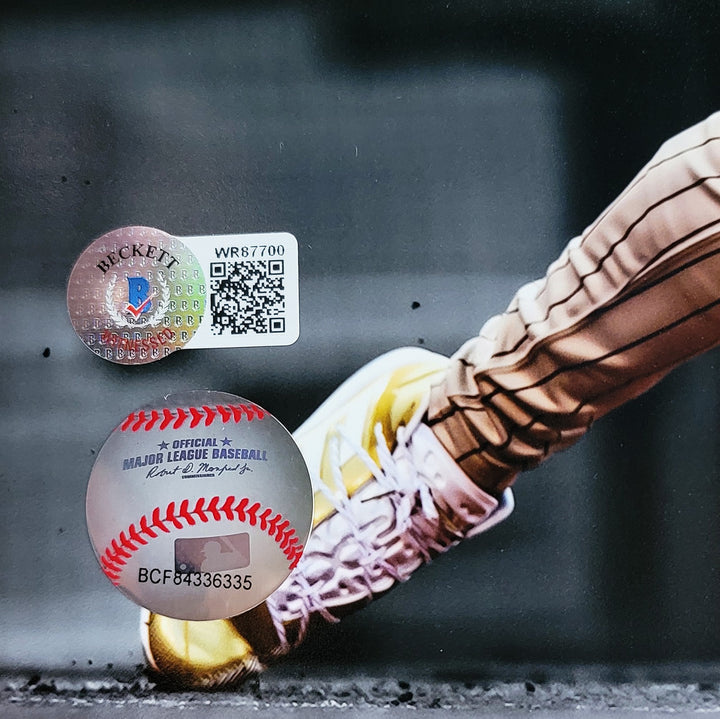 Fernando Tatis Jr. Signed 11x14 Photo Padres Spotlight In Yellow Beckett