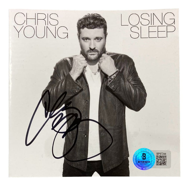 Chris Young Signed Losing Sleep CD Booklet BAS