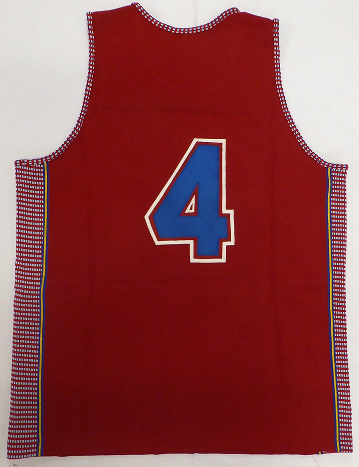 Syracuse Nationals Dolph Schayes Signed Red Jersey "HOF 1972" Beckett #BS30063