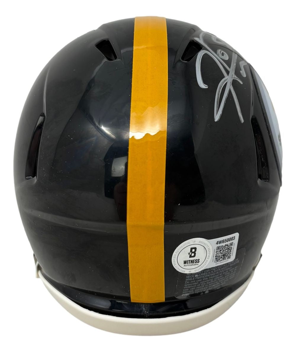 Hines Ward Signed Pittsburgh Steelers T/B Mini Speed Replica Helmet BAS