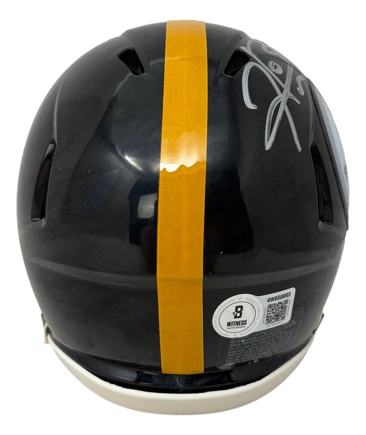 Hines Ward Signed Pittsburgh Steelers T/B Mini Speed Replica Helmet BAS