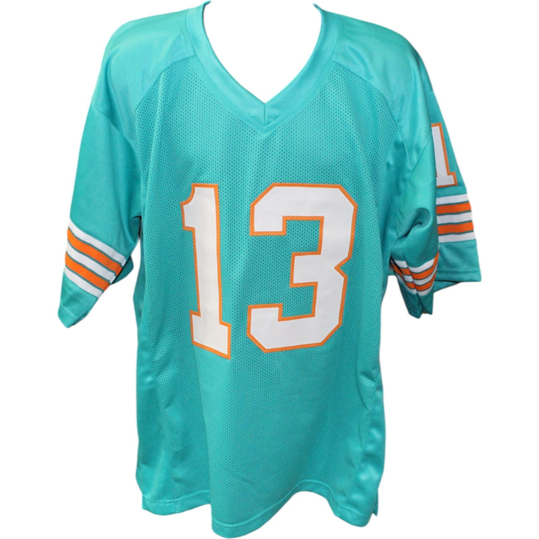 Jake Scott Autographed/Signed Pro Style Teal Jersey JSA 44088