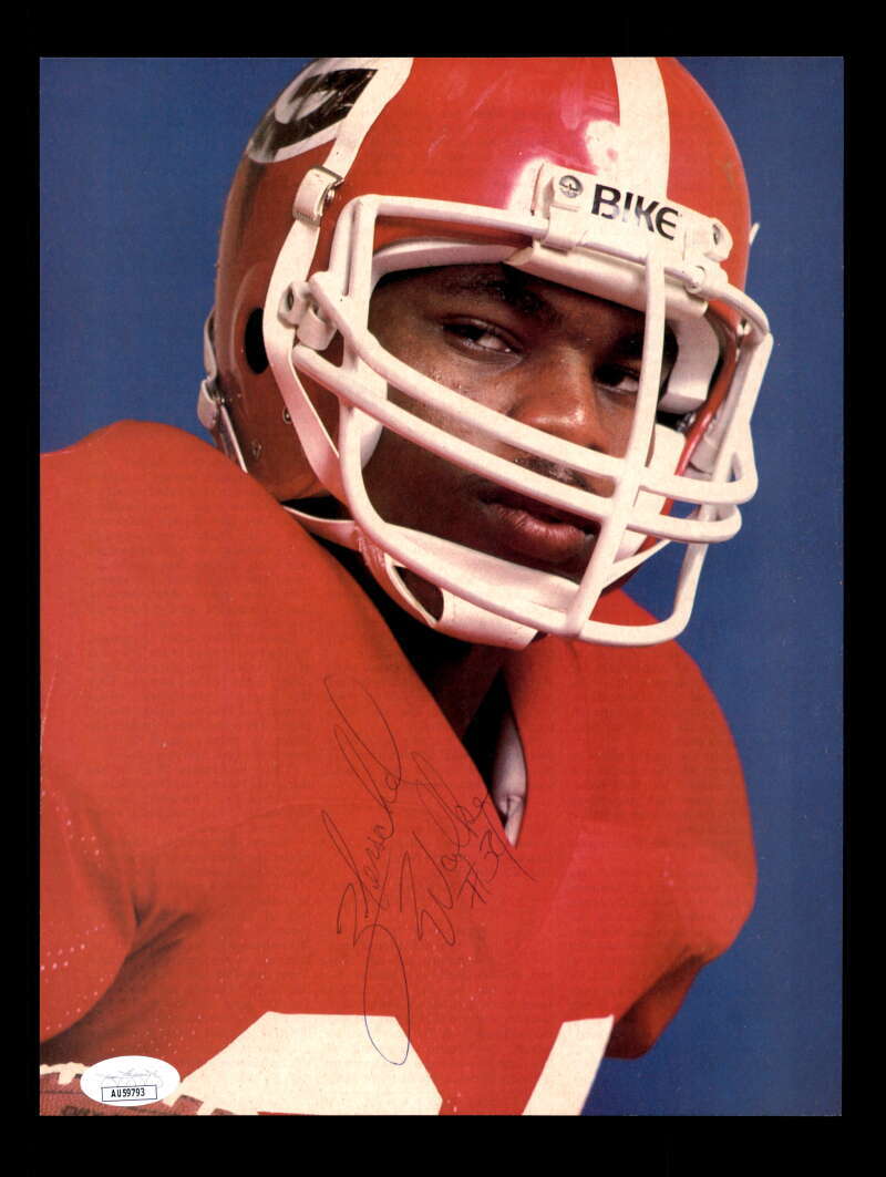 Herschel Walker JSA Autograph 8x10 Signed Vintage Photo 1980`s Georgia
