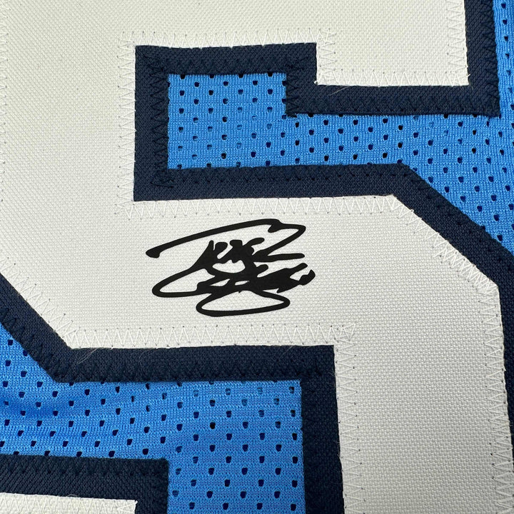 Facsimile Autographed Tyler Hansbrough UNC Blue Reprint Jersey Size Men's XL
