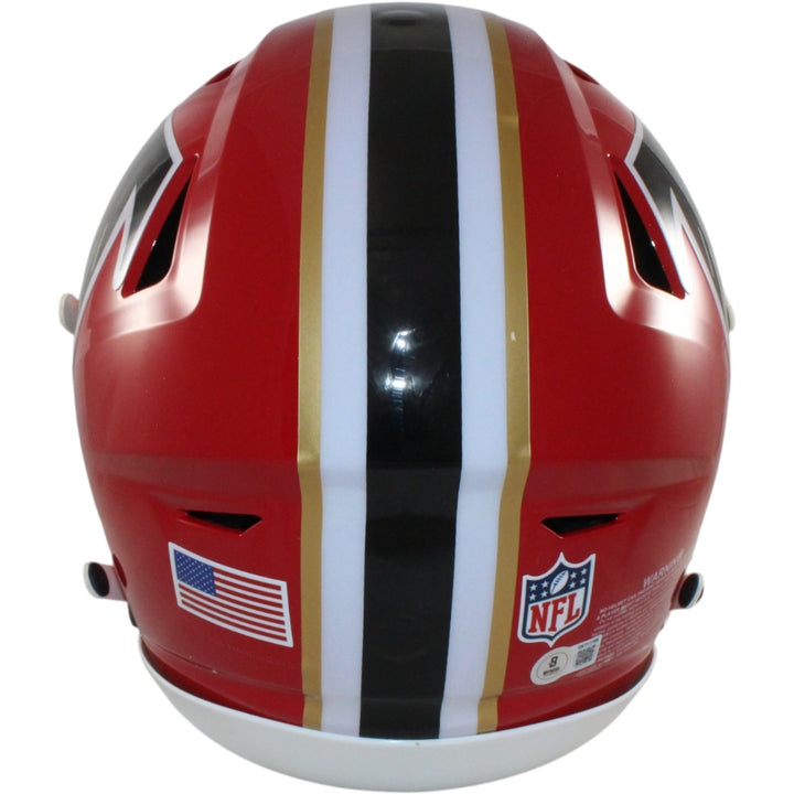 Julio Jones Autographed Atlanta Falcons SpeedFlex TB Helmet Beckett WIT 56449