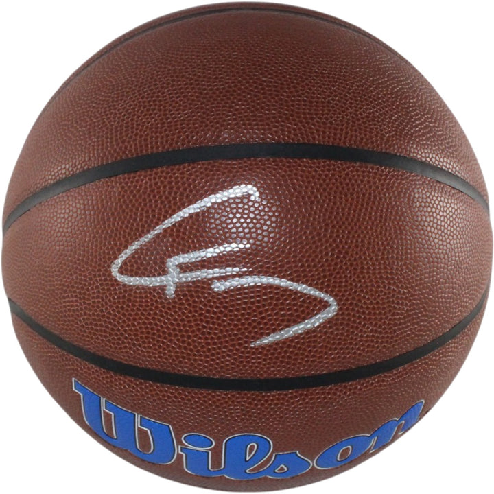 Cooper Flagg Autographed/Signed Dallas Mavericks Logo Basketball Beckett 56905
