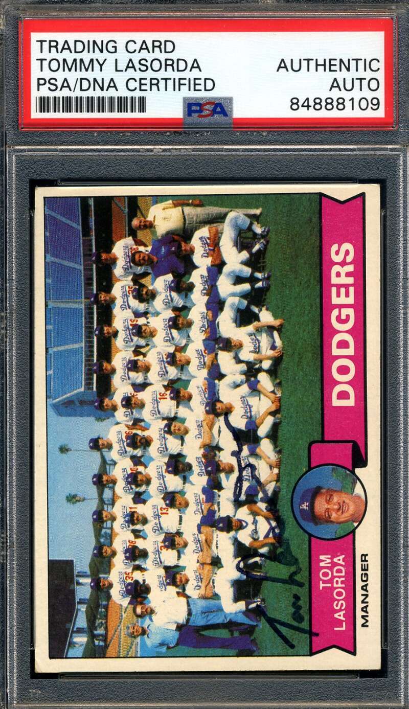 Tommy Lasorda PSA DNA Signed 1979 Topps Autograph
