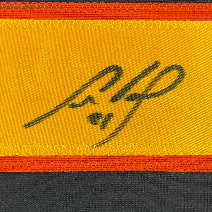 Framed Autographed/Signed Cam Neely 33x42 Vancouver Black Jersey JSA COA