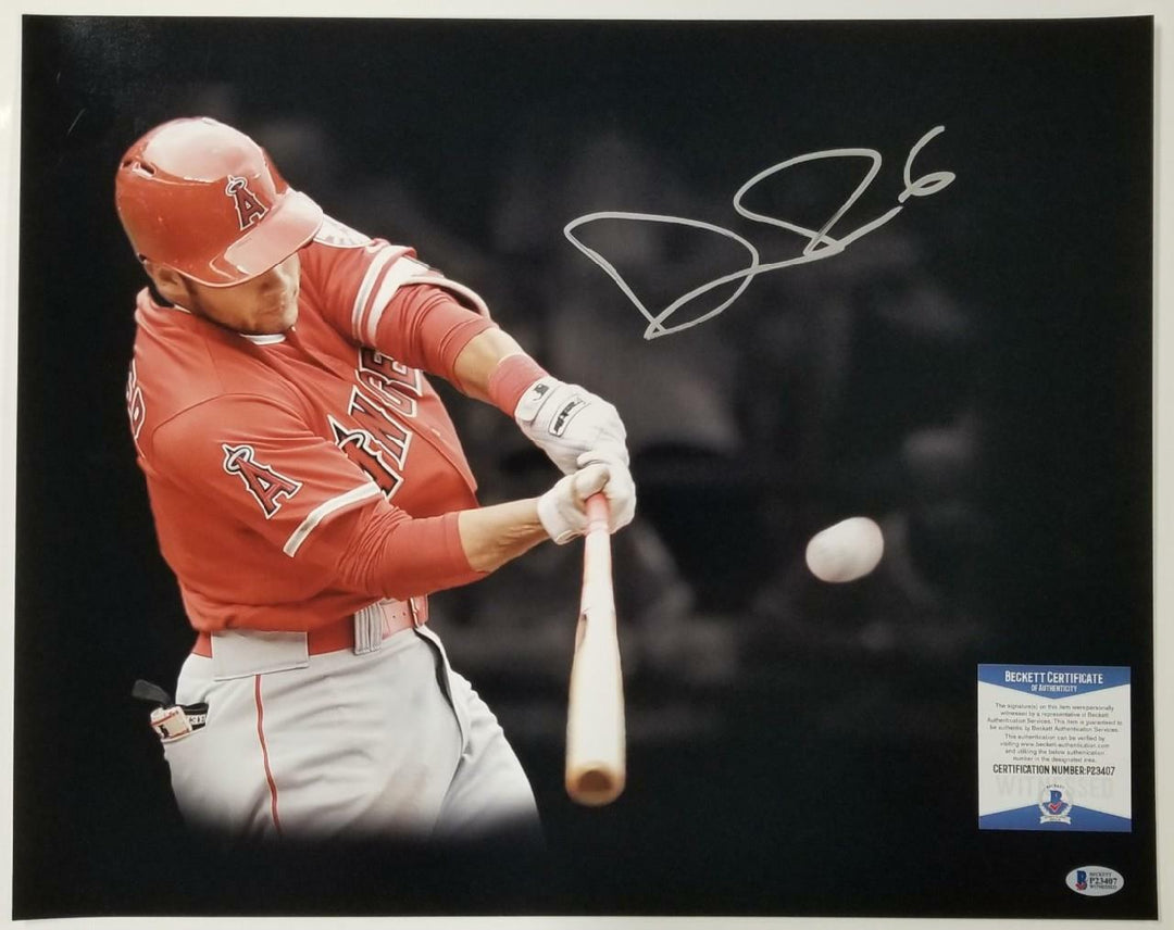 David Fletcher Signed 16x20 Photo Autograph Los Angeles Angels ~ Beckett BAS COA