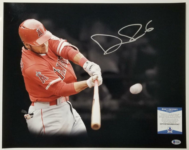 David Fletcher Signed 16x20 Photo Autograph Los Angeles Angels ~ Beckett BAS COA