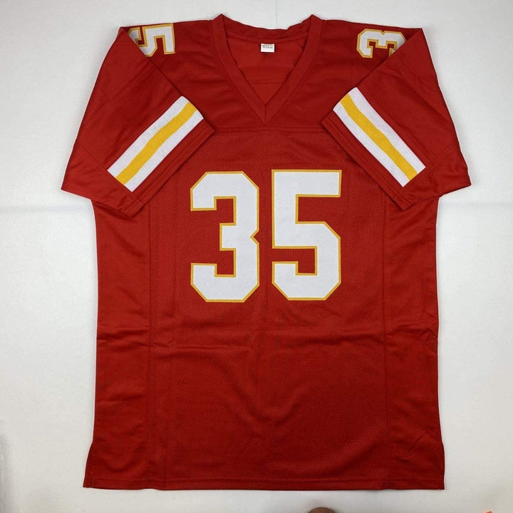 Autographed/Signed CHRISTIAN OKOYE Kansas City Red Jersey JSA COA Auto