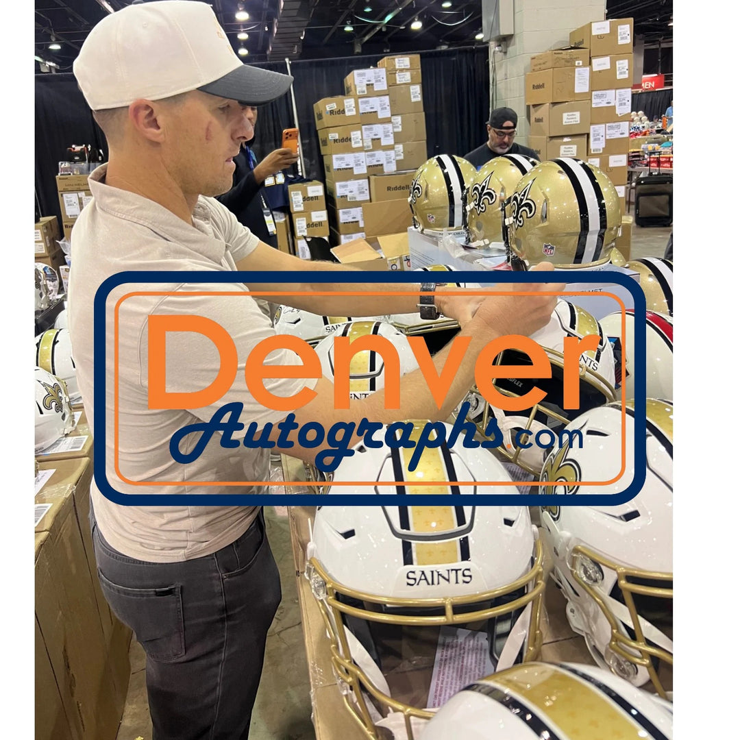 Drew Brees Signed New Orleans Saints SpeedFlex 25 Alt Helmet Beckett W 58498
