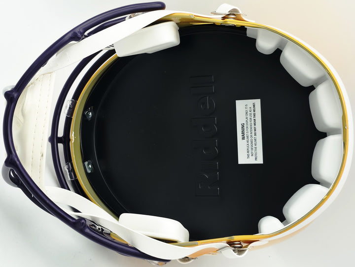 Patrick Peterson Auto LSU Tigers Yellow Full Size Speed Replica Helmet Beckett