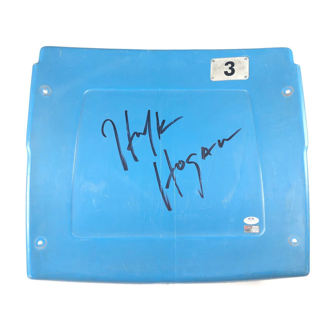 Hulk Hogan Signed Silverdome Seatback PSA/DNA Tristar WrestleMania Autographed W