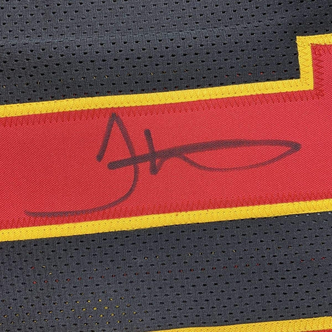 Autographed/Signed TYREEK HILL Kansas City Black Jersey JSA COA Auto