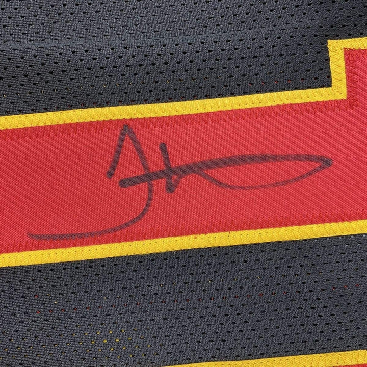 Autographed/Signed TYREEK HILL Kansas City Black Jersey JSA COA Auto