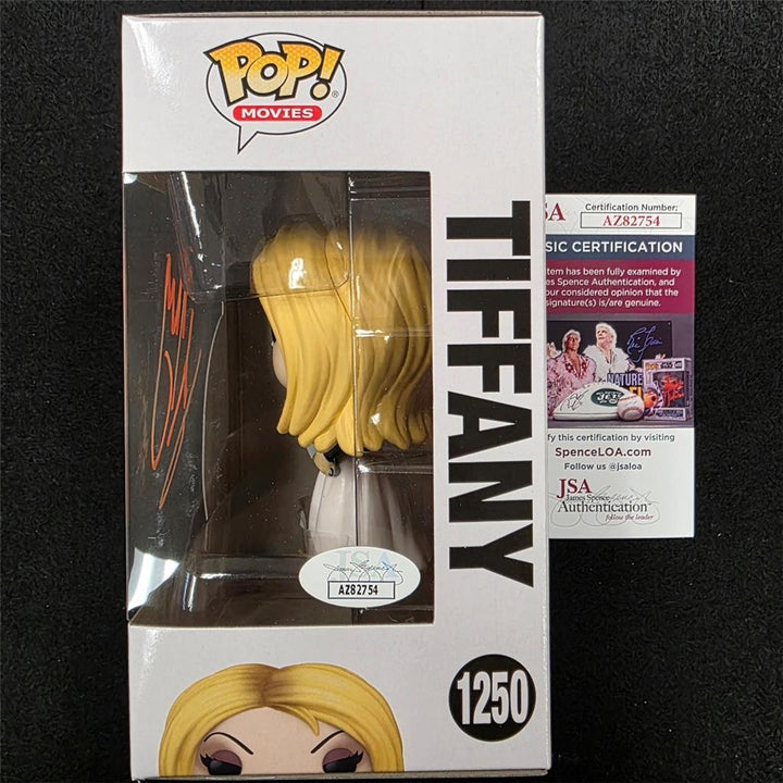 Jennifer Tilly signed Bride of Chucky Tiffany Funko Pop 1250 orange auto JSA