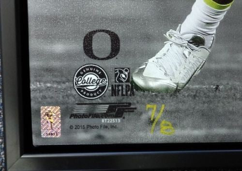 Marcus Mariota Signed Framed 20x24 Canvas Photo Ducks "Heisman '14" #/8 MM Holo